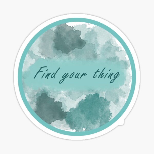 Item preview, Find Your Thing Turquoise Watercolour Splashes designed and sold by pastel-only.