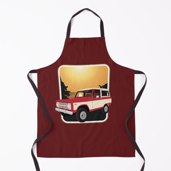 Item preview, Vintage Red and White Bronco on the West Coast (Sequoia National Park) designed and sold by brainthought.