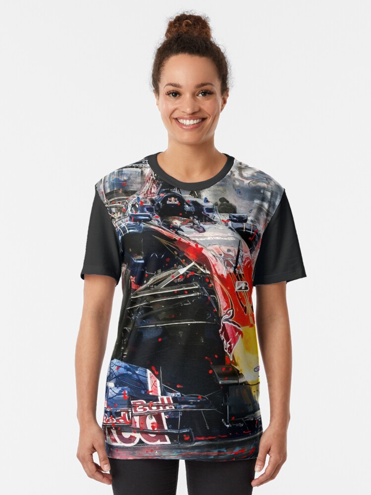 Printed T-shirt - Black/Formula 1 - Ladies