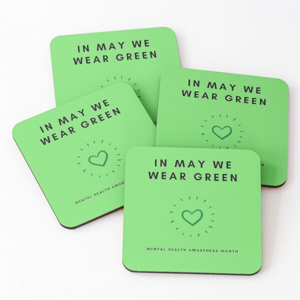 Item preview, In May We Wear Green Mental Health Awareness Month designed and sold by headtrackerart.