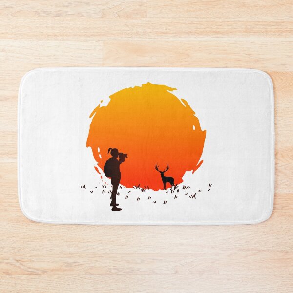 Item preview, A Photographer Takes A Picture Of A Deer At Sunset designed and sold by Paulina Vanlife.