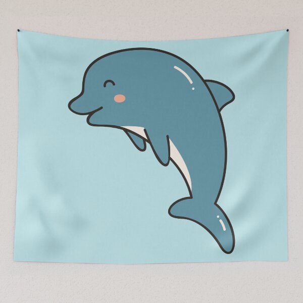 Item preview, Cute Dolphin Doodle designed and sold by SLAG-Creative.