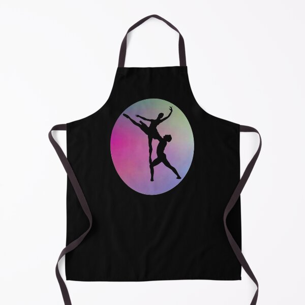 Item preview, Dancers Black Silhouette on Purple Pink Dreamy Background designed and sold by kmcs.