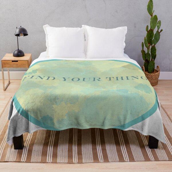 Item preview, Find Your Thing Turquoise and Yellow Watercolour Splashes designed and sold by pastel-only.