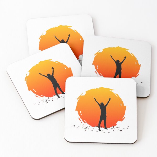 Item preview, A Man Raises His Arms And Stands In The Sunset designed and sold by Paulina Vanlife.