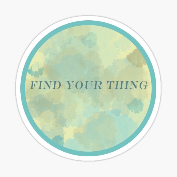 Item preview, Find Your Thing Turquoise and Yellow Watercolour Splashes designed and sold by pastel-only.