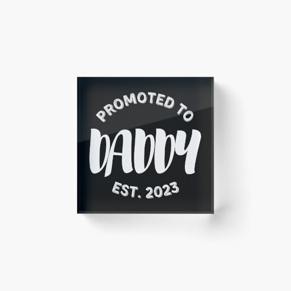 Item preview, Promoted to Daddy Est 2023 Future Dad Announcement Gift for Father designed and sold by sinceanna.