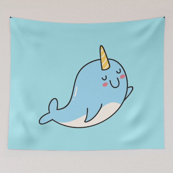 Item preview, Cute Narwal Doodle designed and sold by SLAG-Creative.