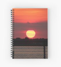 Island Park Big Sun Ball Sunset Spiral Notebook
