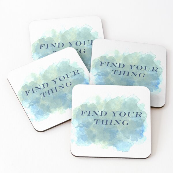Item preview, Find Your Thing Blue and Yellow Watercolour Shades designed and sold by pastel-only.