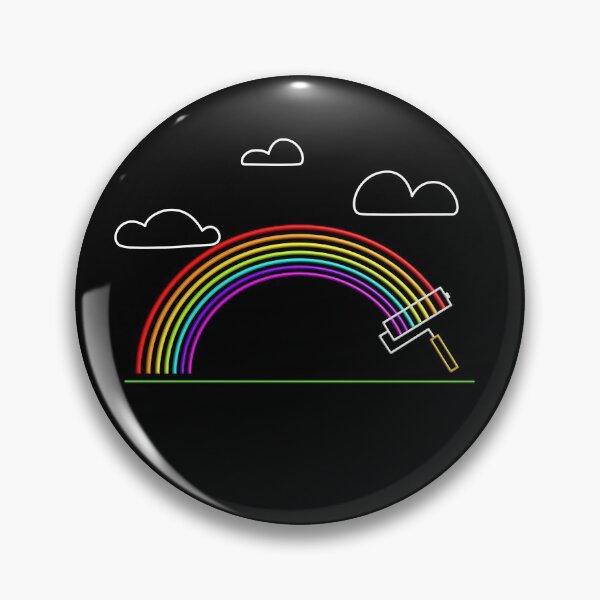 Item preview, Rainbow Paint Roller With Clouds designed and sold by Paulina Vanlife.