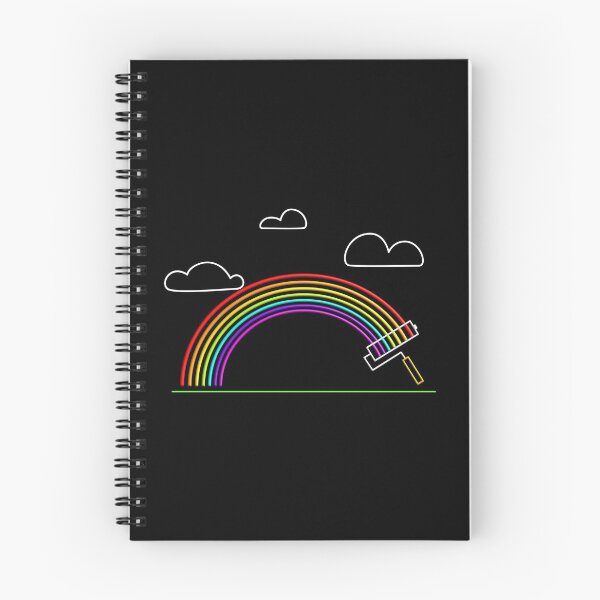 Item preview, Rainbow Paint Roller With Clouds designed and sold by Paulina Vanlife.