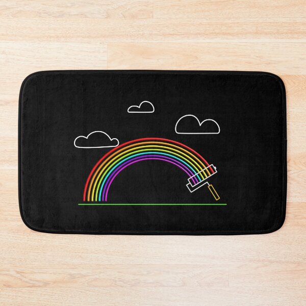 Item preview, Rainbow Paint Roller With Clouds designed and sold by Paulina Vanlife.