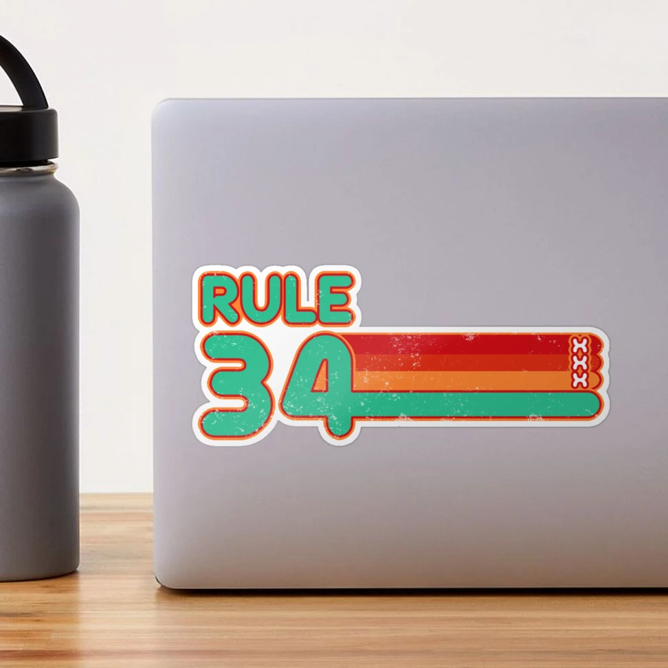Rule 34 Sticker for Sale by NicoNicoNEET | Redbubble