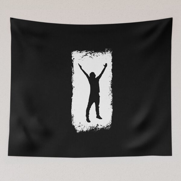 Item preview, A Man Raises His Arms With A White Frame designed and sold by Paulina Vanlife.