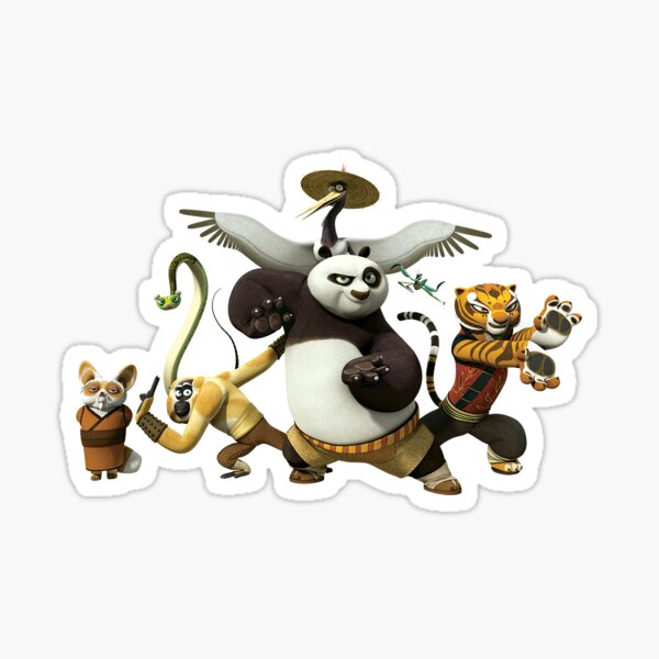 Kung Fu Panda Mur Autocollant Sticker Chambre Vinyle Kids TIGRESS