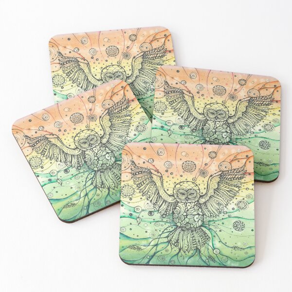 Item preview, wisdom owl tattoo style designed and sold by Lillasart.