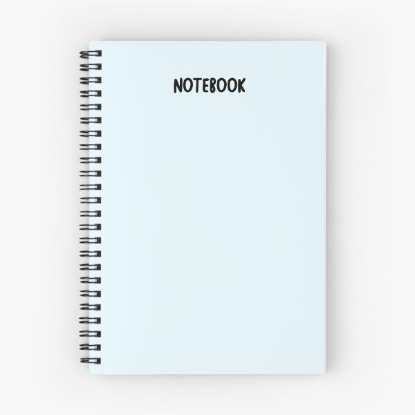 Item preview, pastel blue "notebook" notebook designed and sold by cafegilmore.