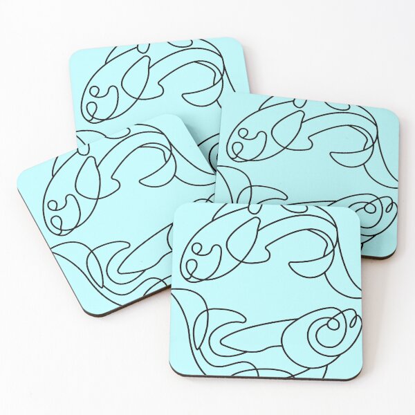 Item preview, ZODIAC LINE ART: PISCES designed and sold by SOLSKETCHES.