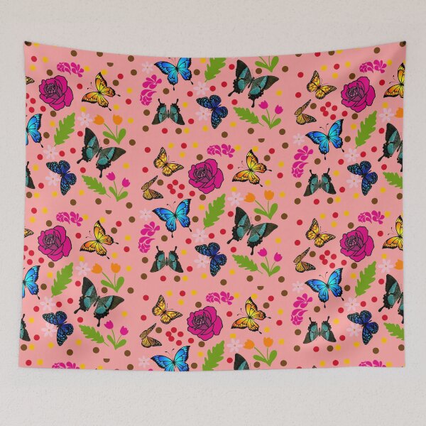 Item preview, Spring hustle with flowers and butterflies designed and sold by Graphroad.