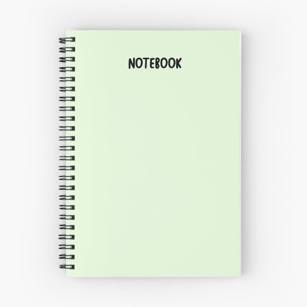 Item preview, pastel green "notebook" notebook designed and sold by cafegilmore.