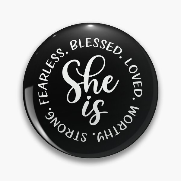 Item preview, She is Blessed Fearless Loved Worthy Strong designed and sold by cosfrog.
