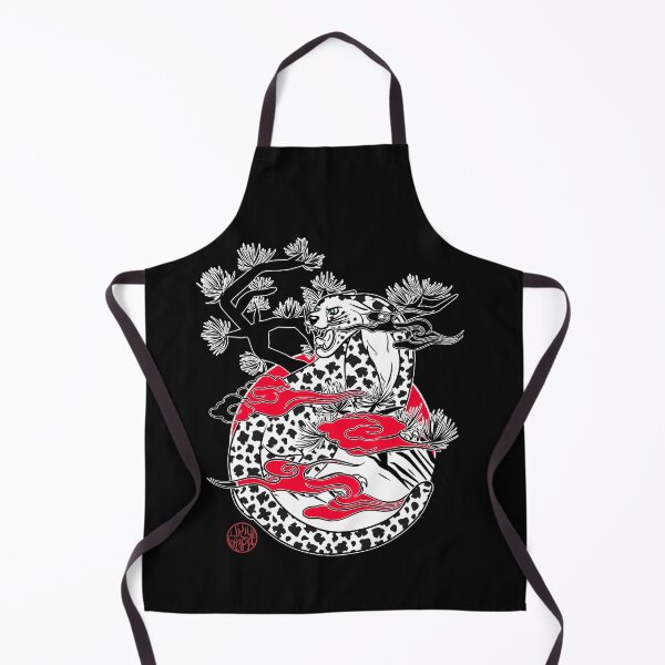 Item preview, White leopard and Japanese pine trees designed and sold by Ukiyograph.
