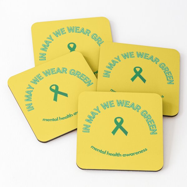 Item preview, In May We Wear Green Mental Health Awareness  designed and sold by headtrackerart.