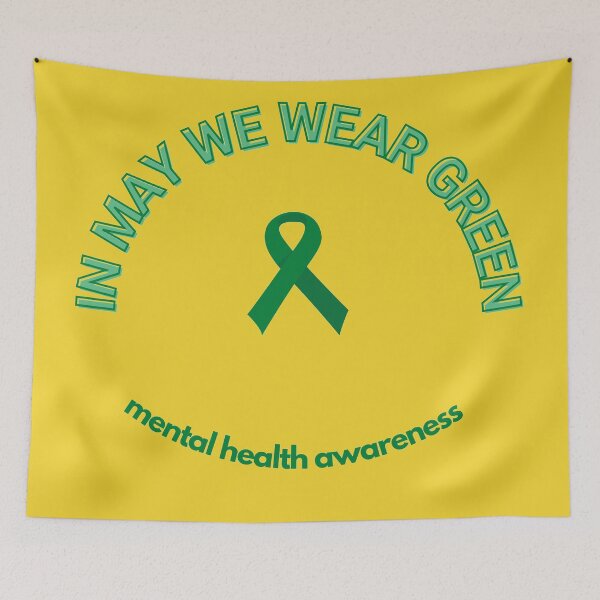 Item preview, In May We Wear Green Mental Health Awareness  designed and sold by headtrackerart.