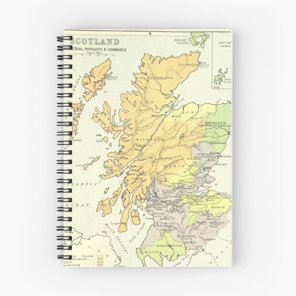 Item preview, Vintage Map of Scotland 1886 designed and sold by yourscotland.