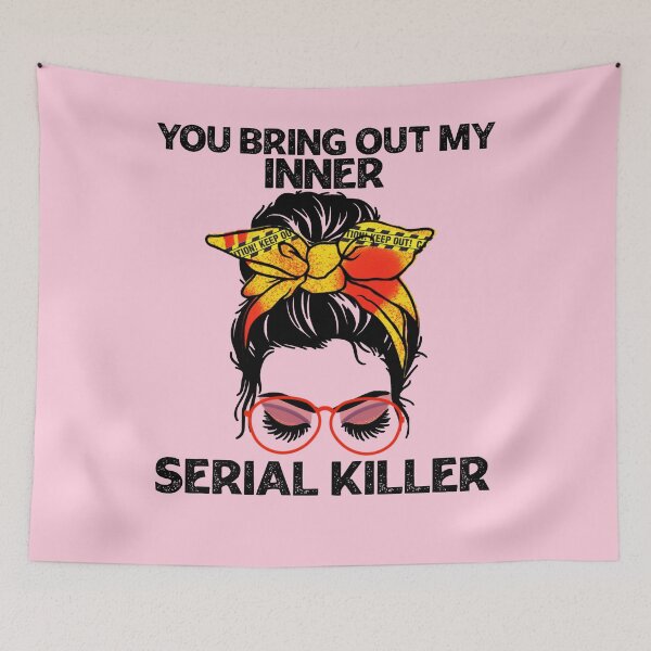 Item preview, Funny true crime document Serial killer podcast murder blood Halloween scary horror fan movie show woman bandana  designed and sold by tiffanator606.