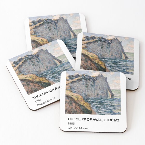 Item preview, The Cliff of Aval Etretat Claude Monet Pantone Card designed and sold by neopop.