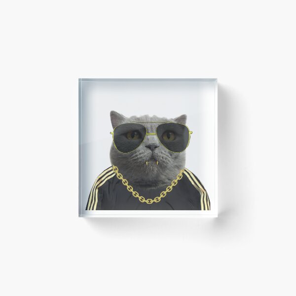 Item preview,  British cat with glasses russ style designed and sold by crazymel.