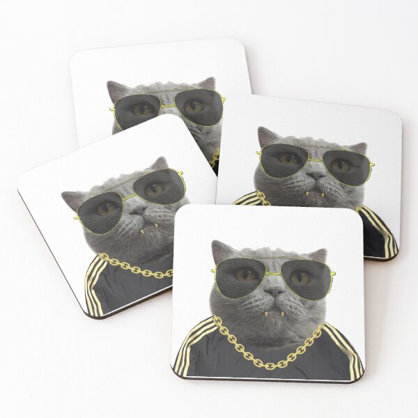 Item preview,  British cat with glasses russ style designed and sold by crazymel.