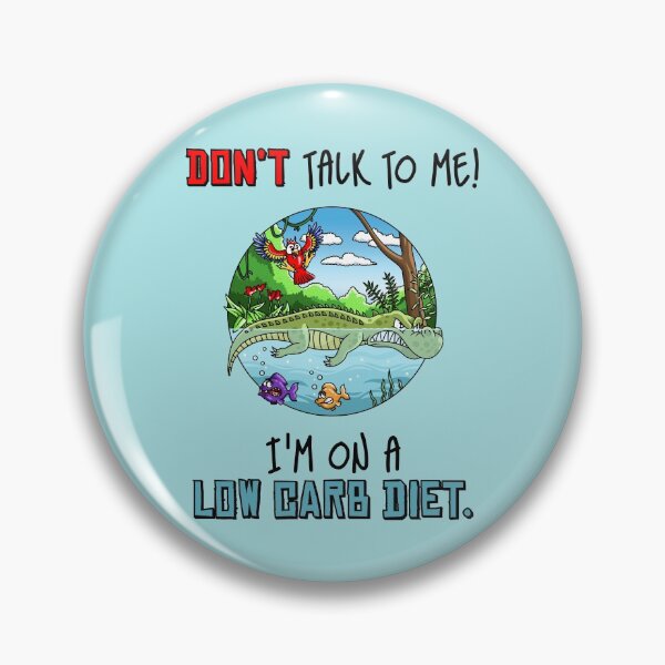 Item preview, Angry crocodile on low carb diet funny quote designed and sold by ARTemyzz.