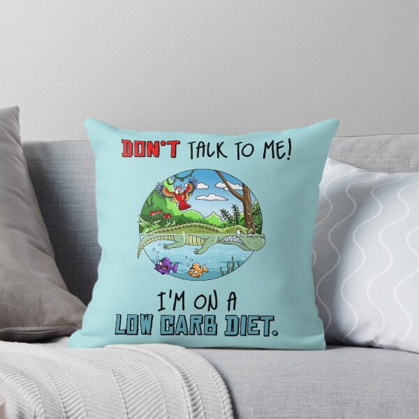 Item preview, Angry crocodile on low carb diet funny quote designed and sold by ARTemyzz.