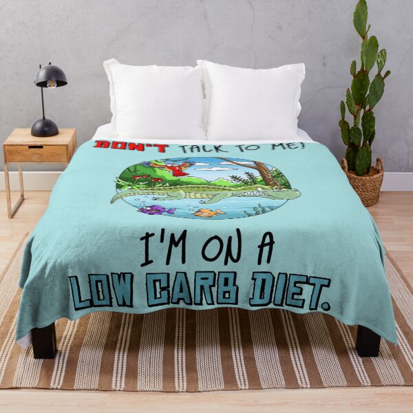Item preview, Angry crocodile on low carb diet funny quote designed and sold by ARTemyzz.