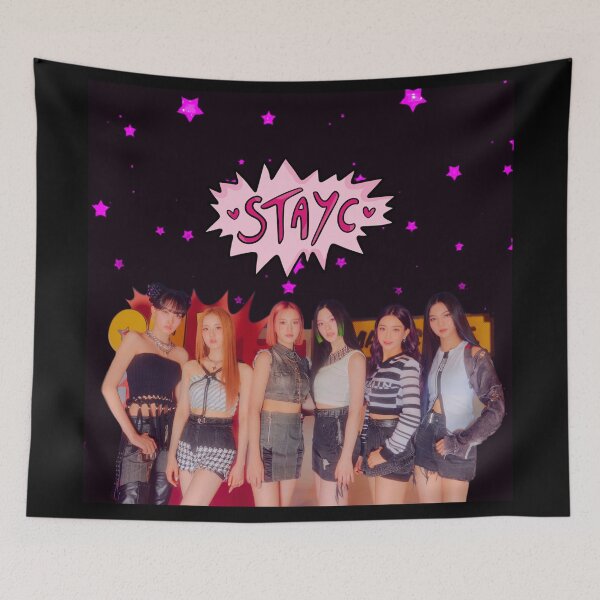 Item preview, STAYC - kpop - pink stars aesthetic designed and sold by kitten-minho.