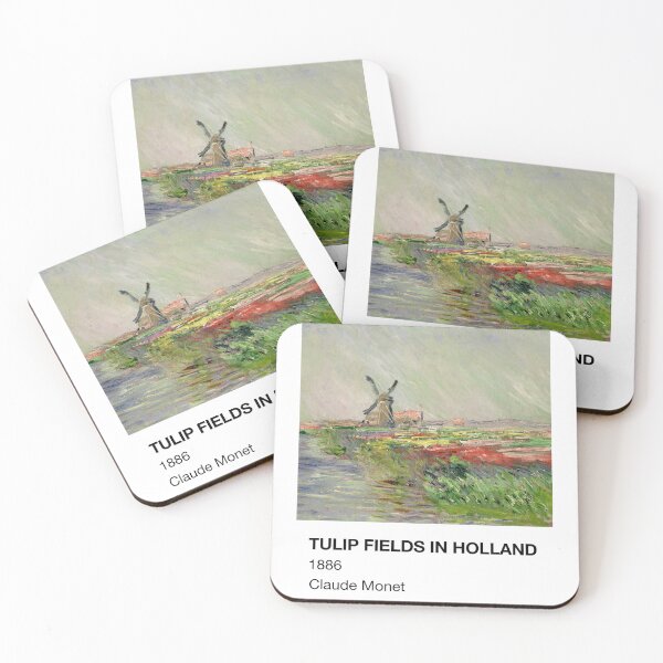 Item preview, Tulip Fields in Holland Claude Monet Pantone Card designed and sold by neopop.