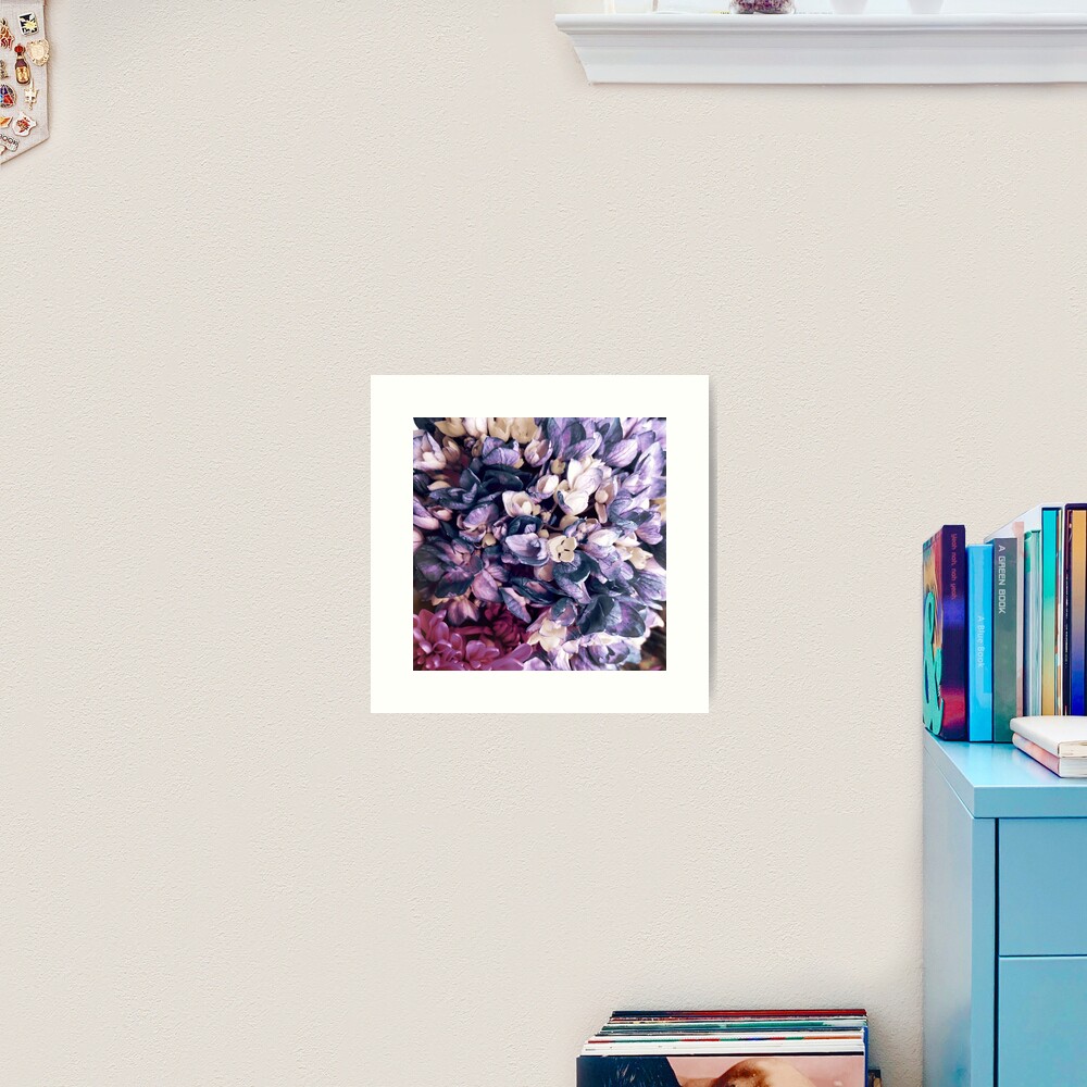 Purple Hydrangea Fields - Floral Bouquet Art Print