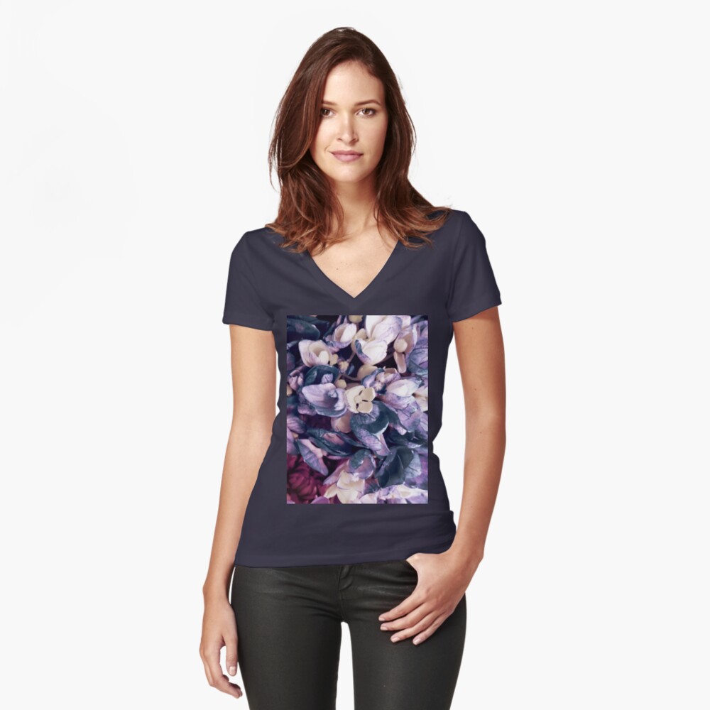 Item preview, Fitted V-Neck T-Shirt designed and sold by OneDayArt.