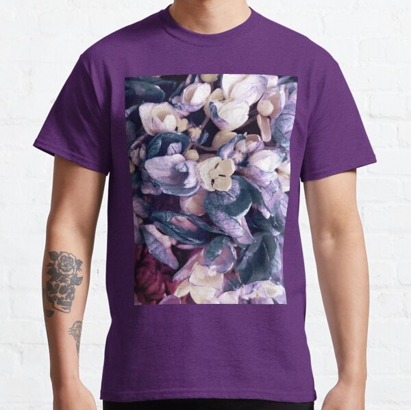 Purple Hydrangea Fields - Floral Bouquet Classic T-Shirt