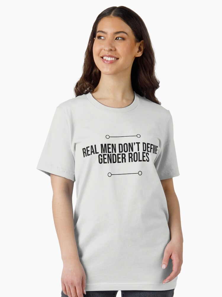 Thumbnail 2 of 7, Essential T-Shirt, Real Men Don't Define Gender Roles designed and sold by EricLondergan.