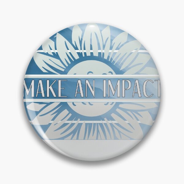 Item preview, Make An Impact - Retro Blue Mountain Flower designed and sold by yurahbom.