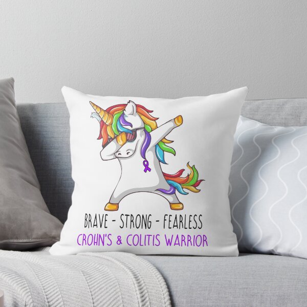 Item preview, Crohn's & Colitis Warrior Brave Strong Fearless designed and sold by deputylove.