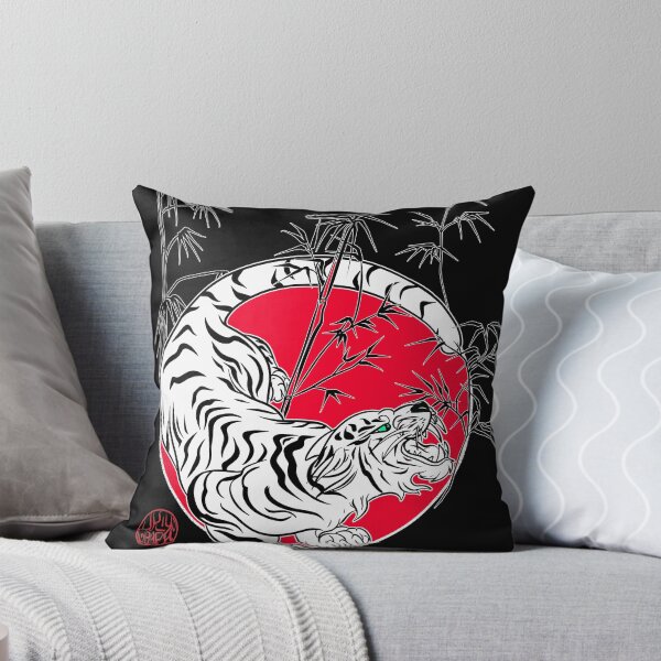 Item preview, White tiger and bamboo designed and sold by Ukiyograph.