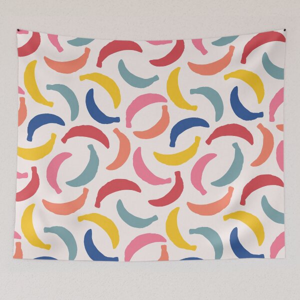 Item preview, colorful banana summer pattern  designed and sold by neopop.
