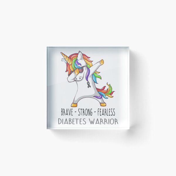 Item preview, Diabetes Warrior Brave Strong Fearless designed and sold by deputylove.
