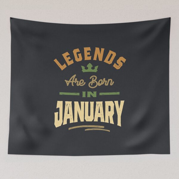 Item preview, Legends Are Born In January Birthday Design  designed and sold by cidolopez.