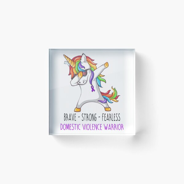 Item preview, Domestic Violence Warrior Brave Strong Fearless designed and sold by deputylove.